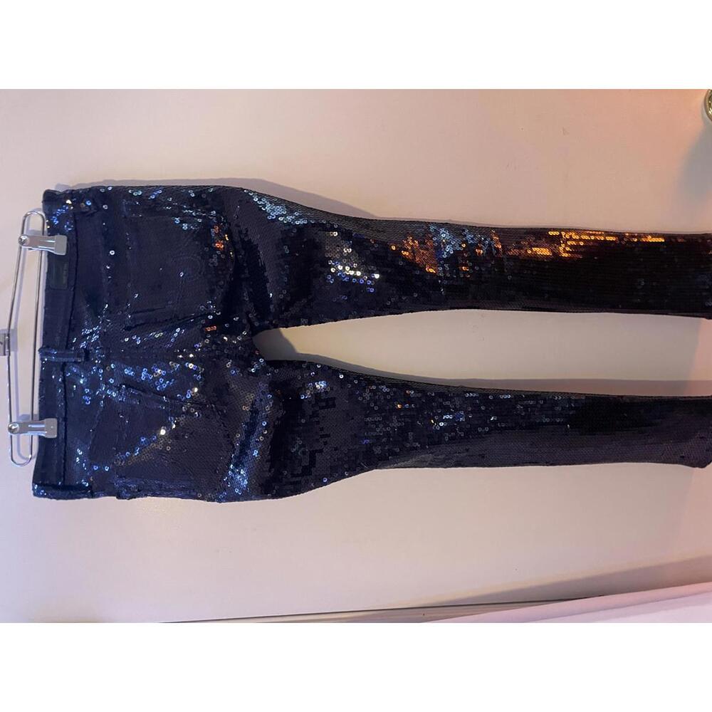 Ag Adriano Goldschmied Stunning Sequined Skinny Jeans - Glamorous Night Out Look View 2